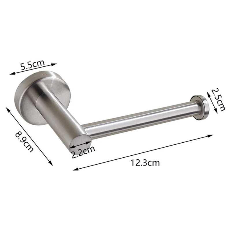 

Wall Mounted Bathroom Toilet Paper Holder Rack Tissue Roll Stand Stainless Steel Towel Shelf Accessories