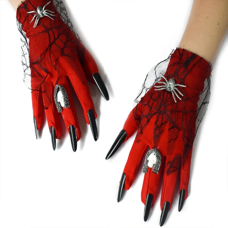 

Funny Halloween Gloves with Long Nails Performance Accessories Dress Supplies