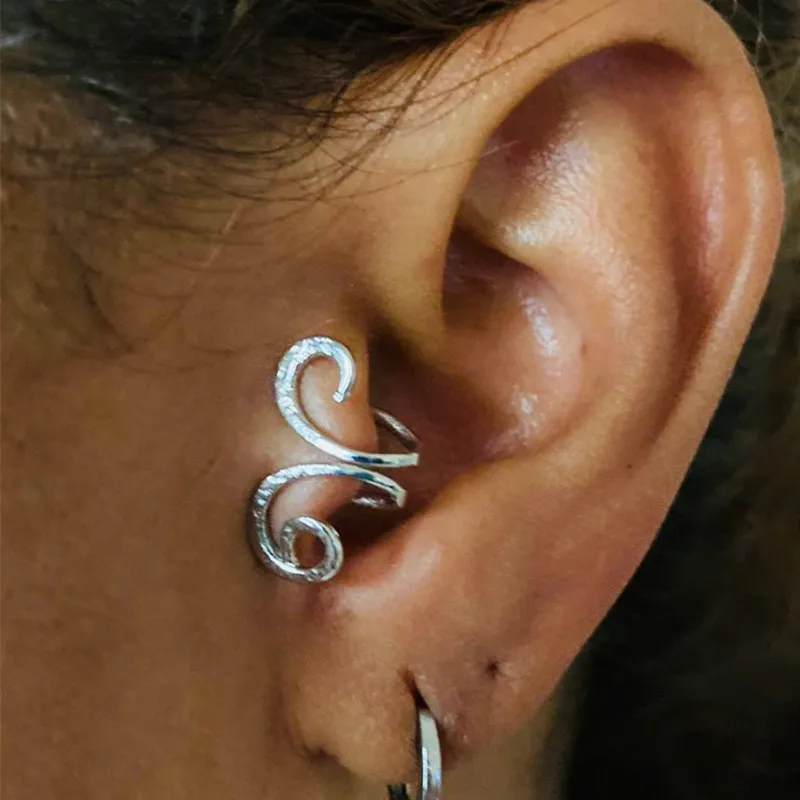 1/2/3 шт. спиральные Поддельные кольца для носа обруч завитка пирсинга манжеты не