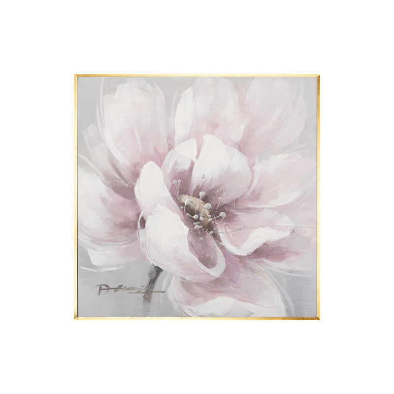 Масляная картина &quotРозовый пион&quot импрессионизм
