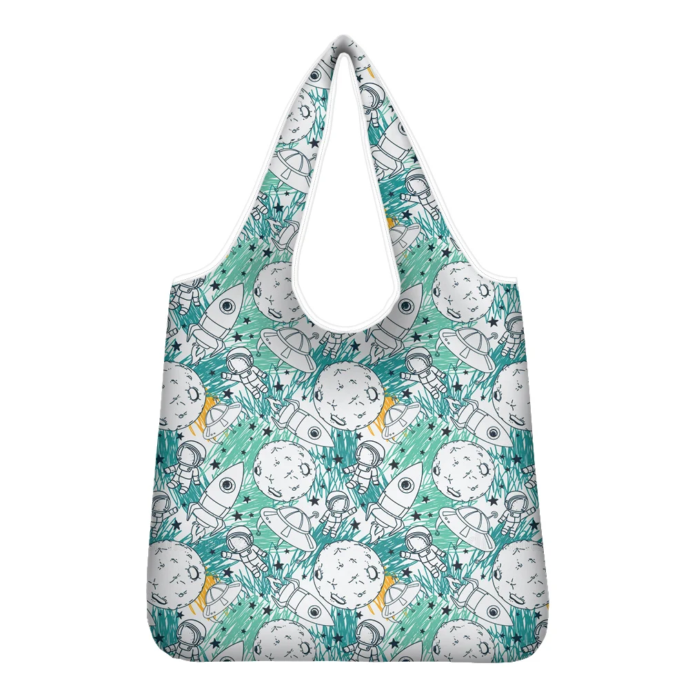 

NOISYDESIGNS Cartoon Stars Women's Handbag Tote Bag Reusable Shopping Eco Friendly Shopper Bag Large Capacity Waterproof Handbag
