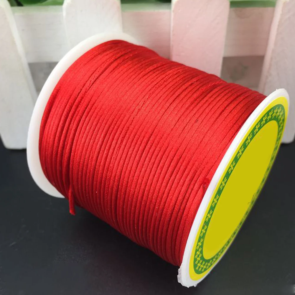 50 м/рулон прочный атласный пакет висячие украшения результаты плетение ремесло