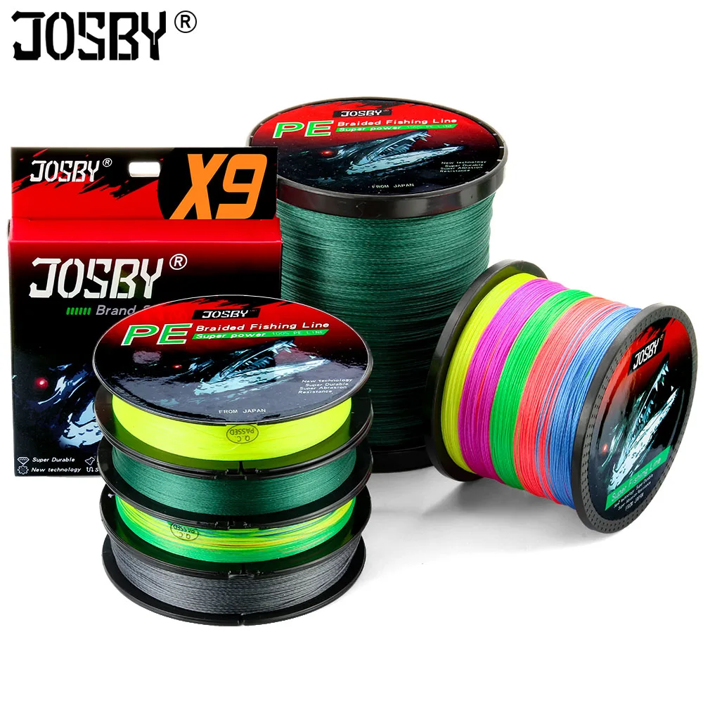 JOSBY рыболовная леска плетеная Многожильная проволока Pesca Carp Fly PE 9 нитей новые