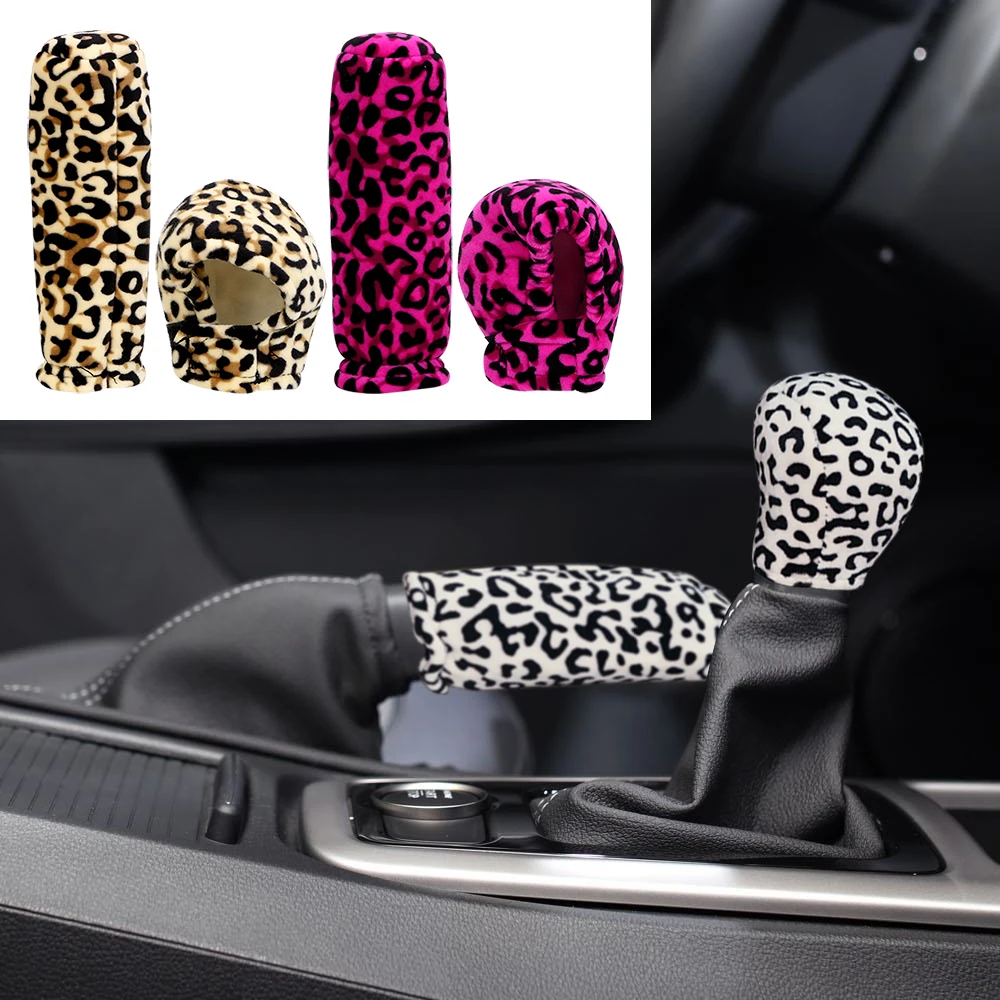 2 шт./комплект плюшевые накладки на рычаг переключения передач автомобиля