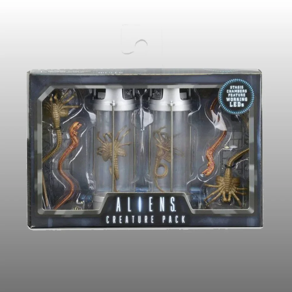 NECA Alien 2 Creature Pack Stasis Chanber светодиодный светильник 7 &quotПВХ фигурка Коллекционная