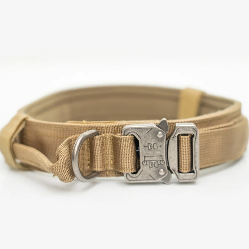 

CAWAYI KENNEL Pet Supplies Dog Head Collar Tactical Quick Adjust Release Nylon Collar for Large Medium Dogs Pet Collar D2196