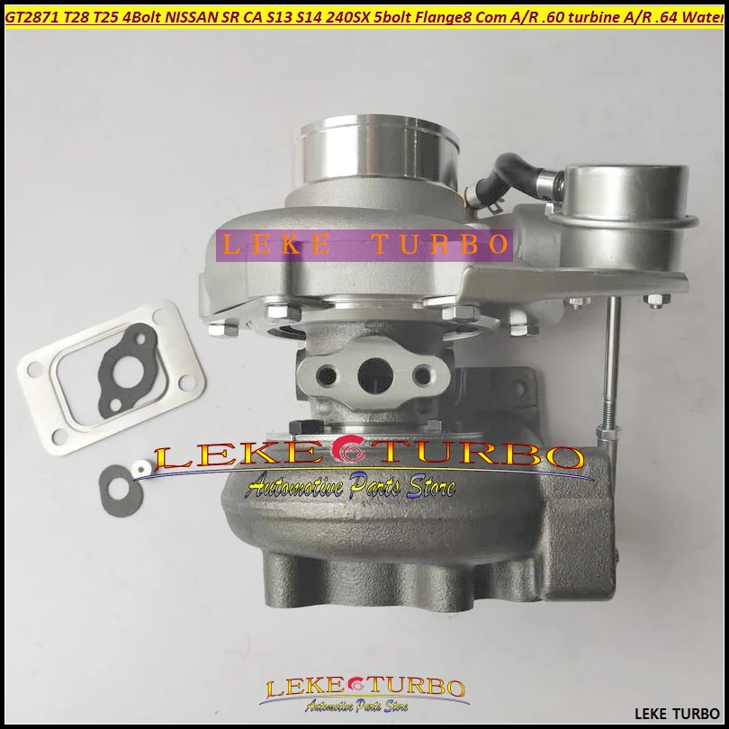 Universal Turbo GT2871 Journal bearing Turbocharger Compressor AR 0.60 Turbine 0.64 5-bolt T25 flange Internal Wastegate | Автомобили и