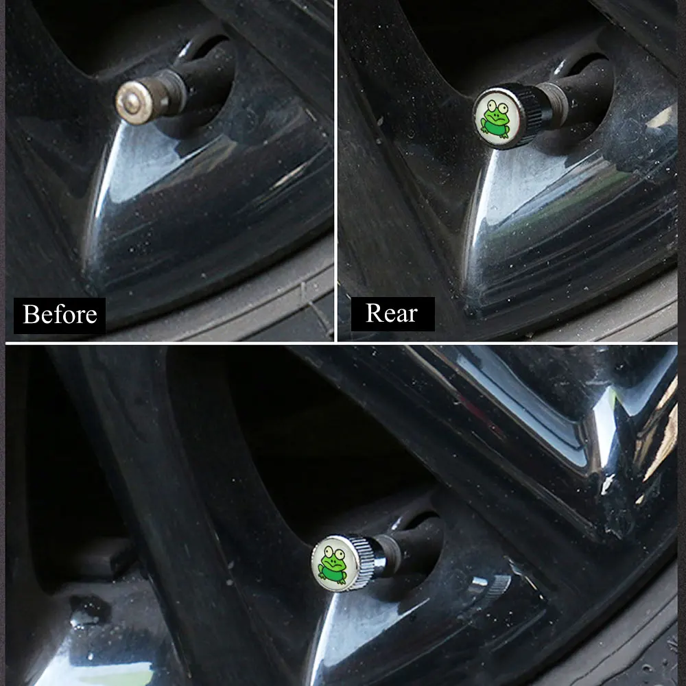 DSYCAR 4 шт./компл. Стайлинг автомобиля из цинкового сплава колпачок клапана