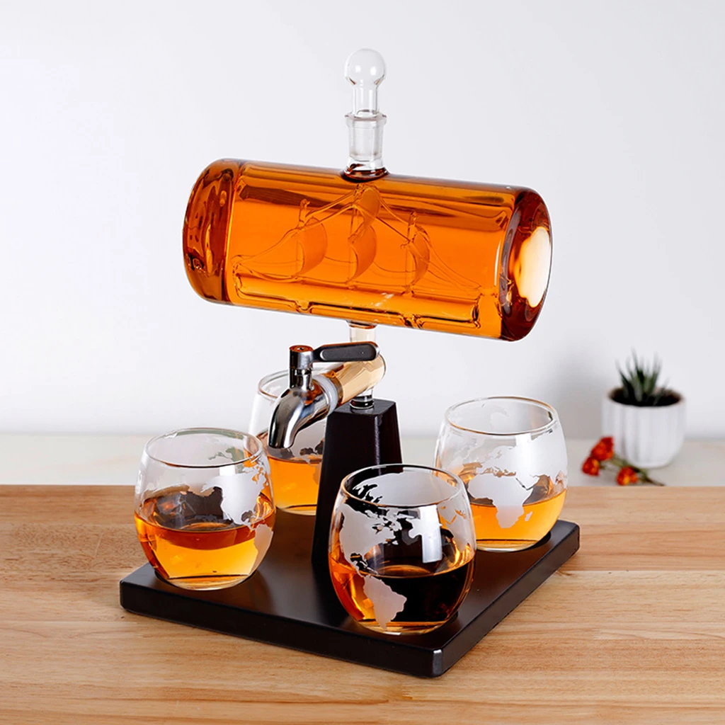 

1000ML Glass Crystal Red Wine Decanter Wine Bottle Decanter for Wine Lovers