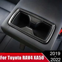 abs car interior rear center armrest water cup frame cushion trim for toyota rav4 xa50 2019 2020 2021 2022 rav 4 mk5 accessories