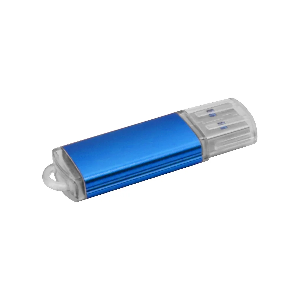 blue Высокоскоростной цветной Usb флеш-накопитель Cle 3,0 металлическая Флешка 8g/16g/32g/64g Пользовательский логотип бизнес-подарки диск памяти - Цвет: blue