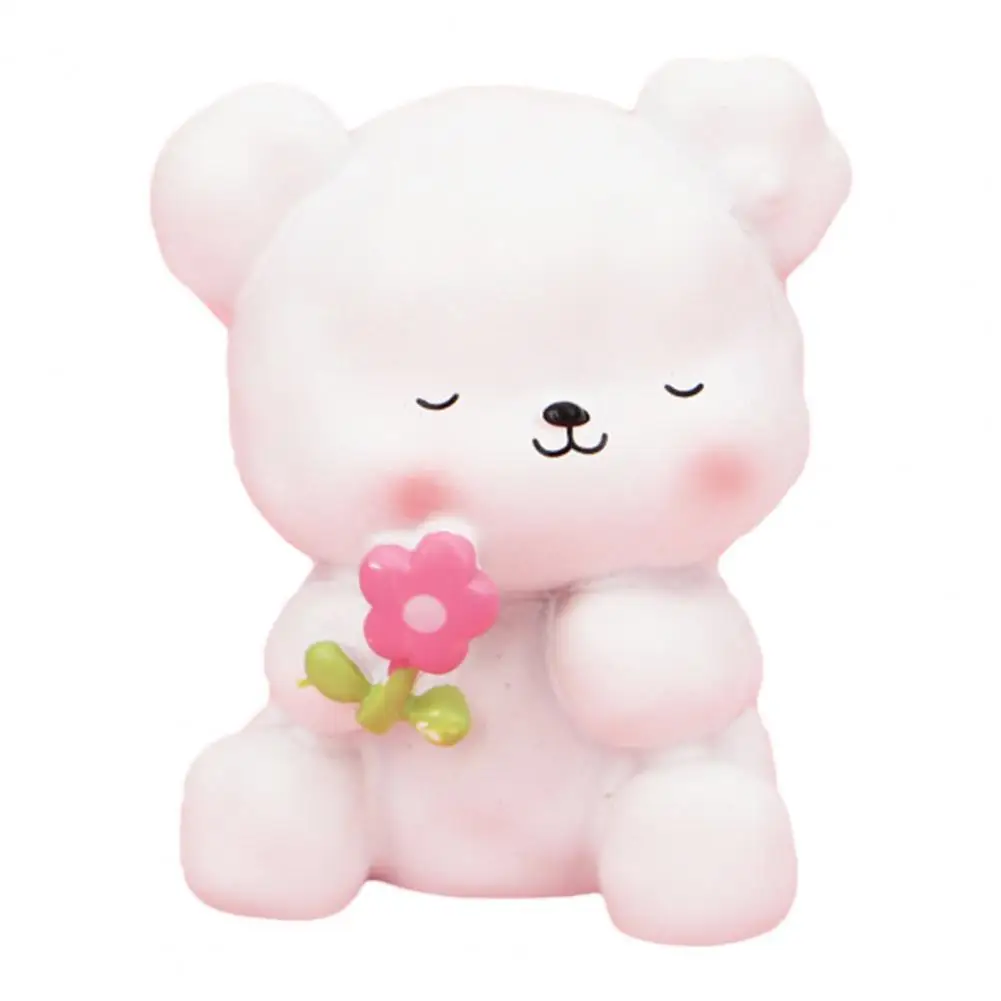 

Hot Sale 60% Miniature Doll Multi-use Cute Bear Shape Resin Birthday Cake Decorative Miniature Display for Cake Decorating Suppl