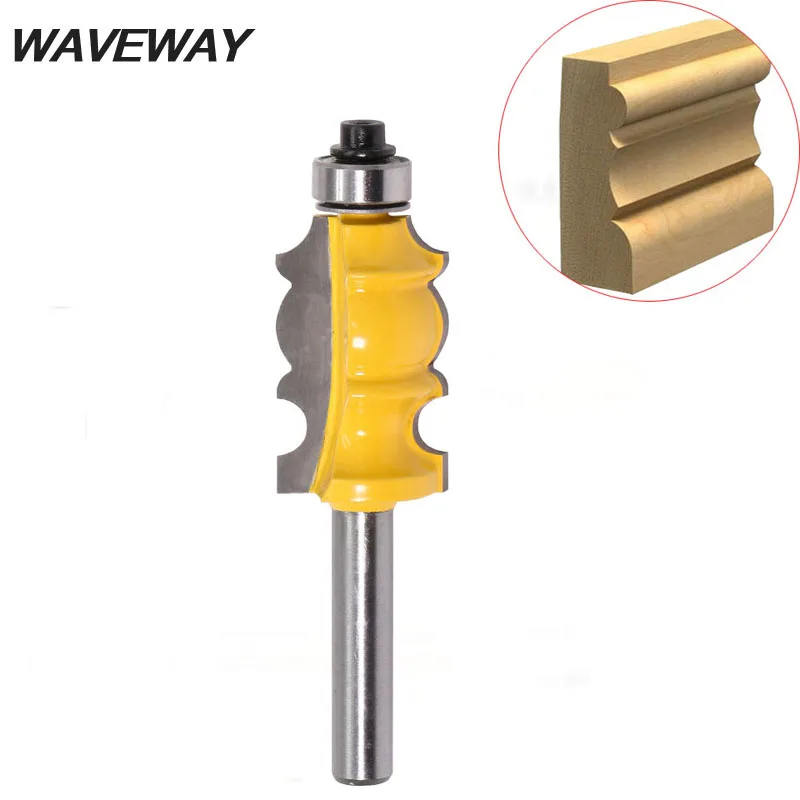 

8mm Shank Architectural Cemented Carbide Molding Router Bit Wood Cutters Trimming Wood Milling Cutter for Woodwork Milling Tools