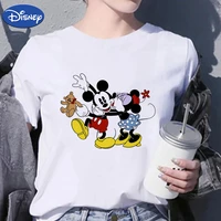 mickey mouse clothes women t shirt disney 2021 aesthetic best friends forever casual ulzzang fashion crewneck oversize hipster