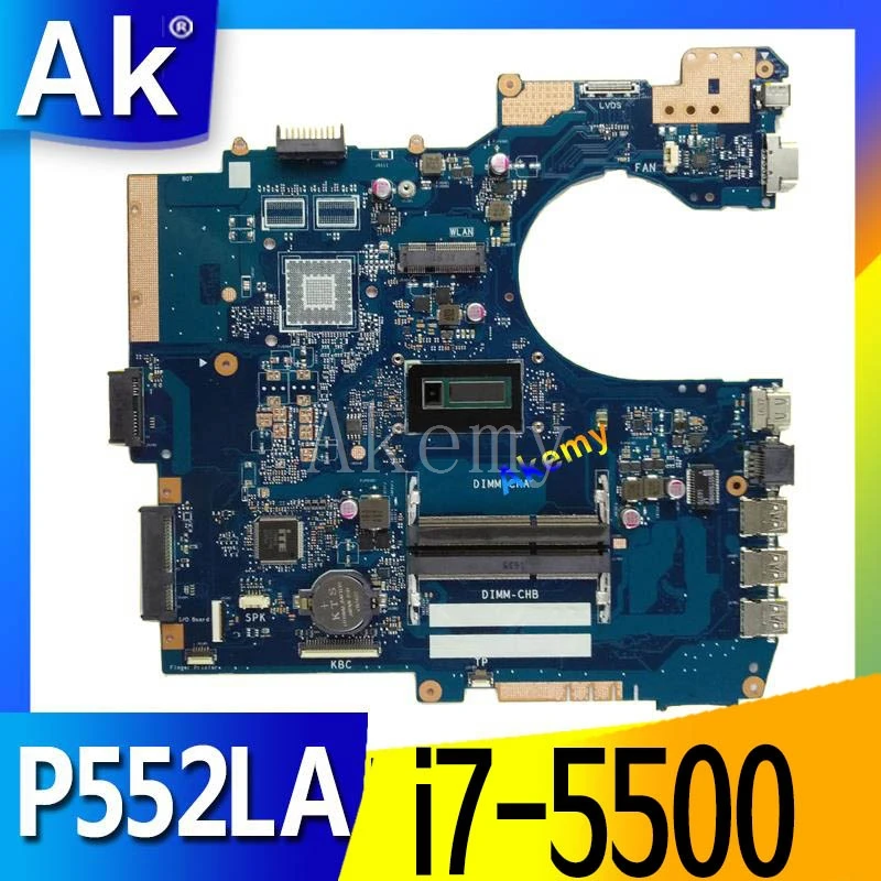 AK P552LA с i7 5500 CPU материнская плата для Asus P552L P552LJ P25020LJ P2520LA P2520LJ ноутбука 100%