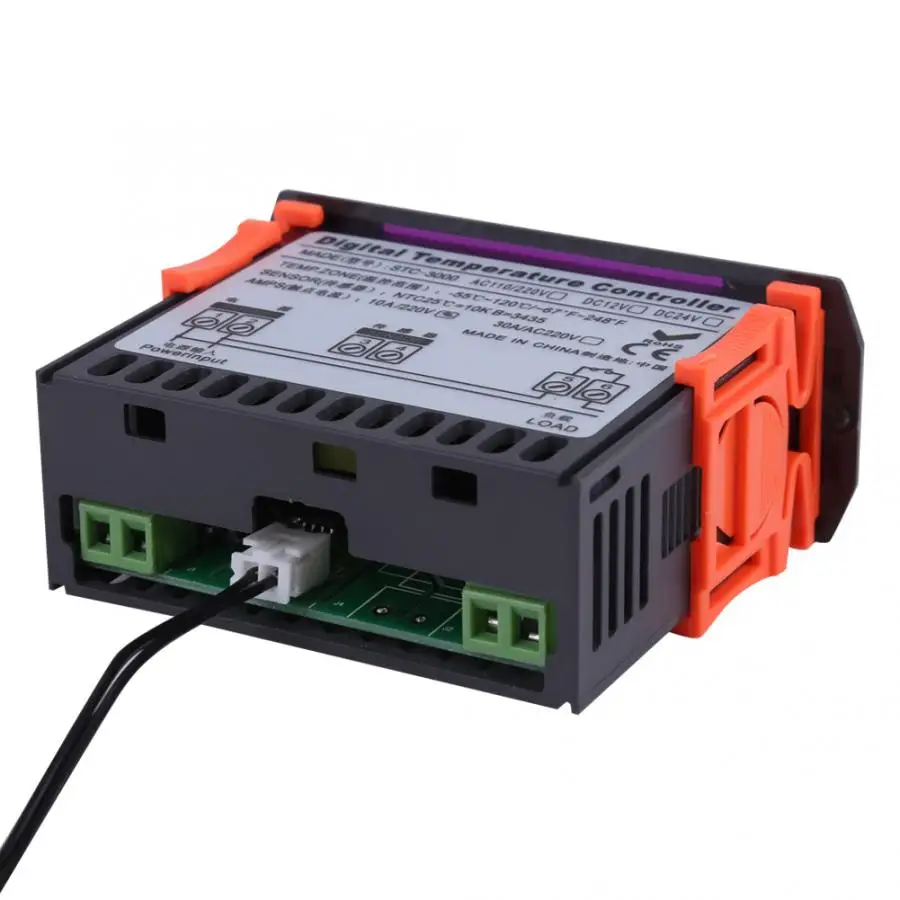 STC 3000 110V 220V сенсорный цифровой регулятор температуры термостат с датчиком (30A)