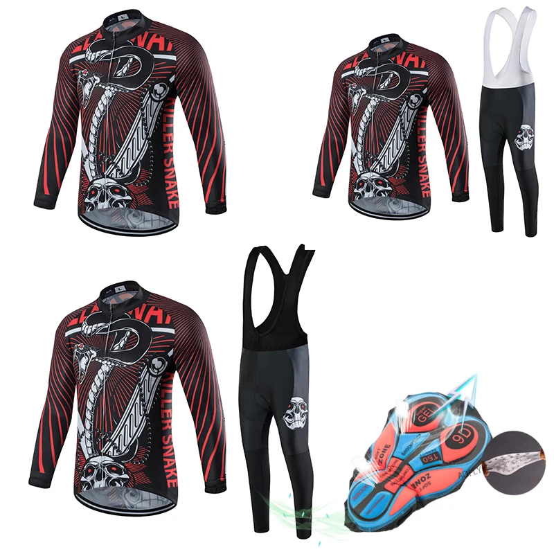 

Spring and Autumn Perspiration Bicycling Jersey Elastic Bike Clothing Sportwear Casual Riding Suit Cycling Clothes Quick-drying