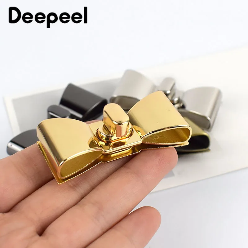2/4/10 шт. Deepeel 55x23 мм металлические поворотные замки замок для женской сумки