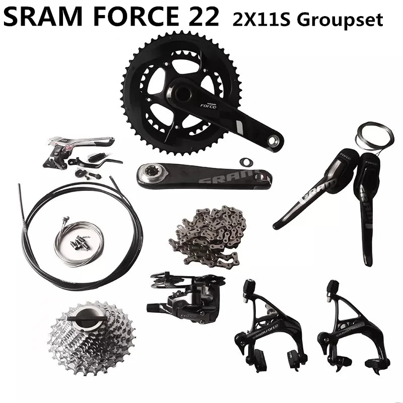 SRAM Force 22 Kit 2x11 Speed Groupset 170 мм 175 коленчатый набор передний переключатель задний