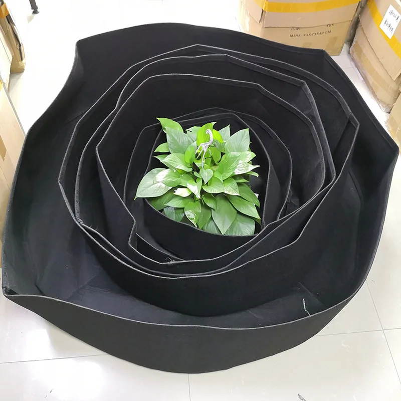 

6 Size Round Shape Fabric Plants Grow Bag For Garden Vegetable Cultivation Pot Home Fruit Growing Bags Planter