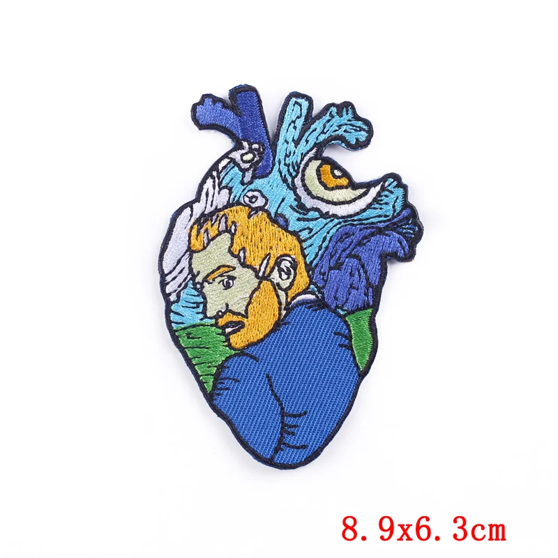 Нашивка в стиле панк с сердцем и черепом термоблестки вышитые нашивки для