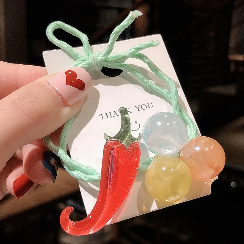 Новинка милая резинка для волос с мультяшным рисунком модные детские резинки