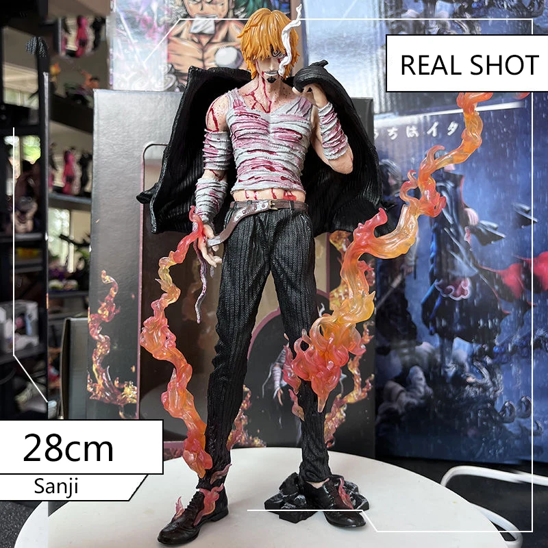 Экшн-фигурка Sanji из аниме кровь цельная модель ПВХ большой роноа Зоро подарок для
