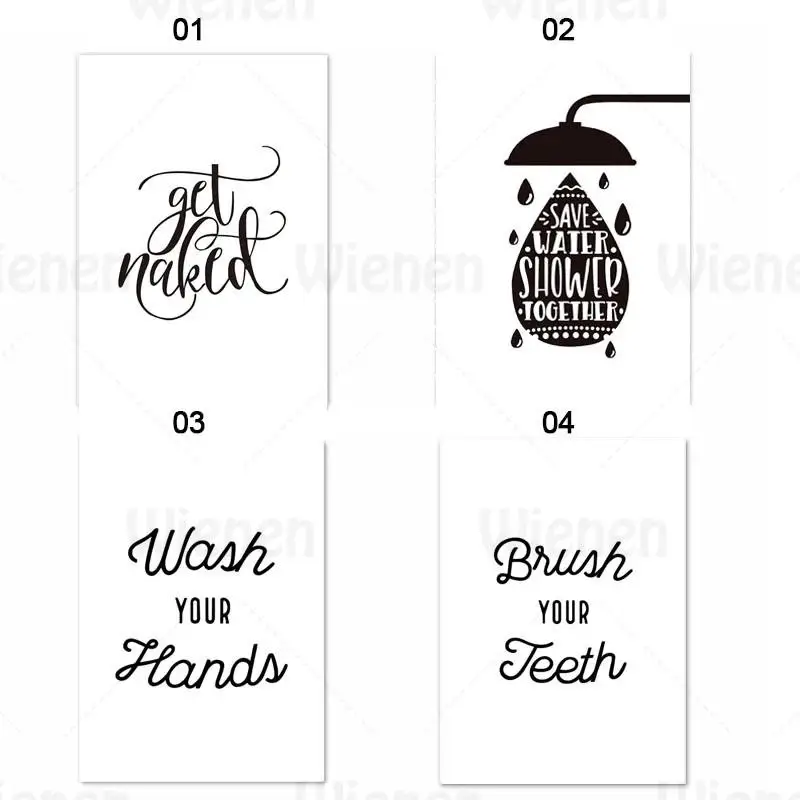 

Bathhouse Bathroom Decor Poster Wash Quotation Nordic Canvas Painting Home Decor Toilet Mural Wall Art Modern Minimalist Posters