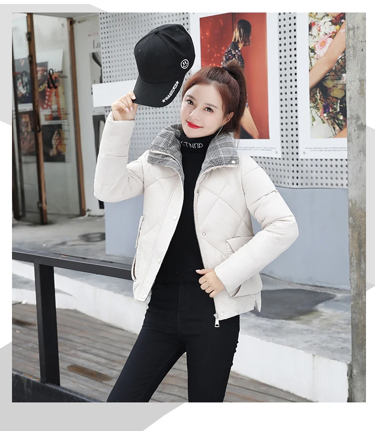 Tcyeek Winter Jacket Women Parkas Mujer Women's Down Cotton Jackets Feminine Hiver Warm Coat Fit Office Ladies Clothes 1986