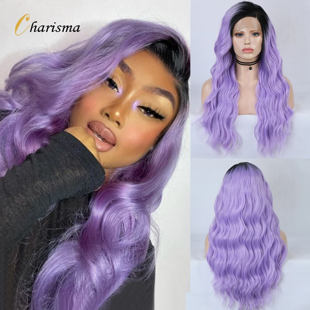 Парик женский синтетический с эффектом омбре 13 х4 дюймов | Шиньоны и парики