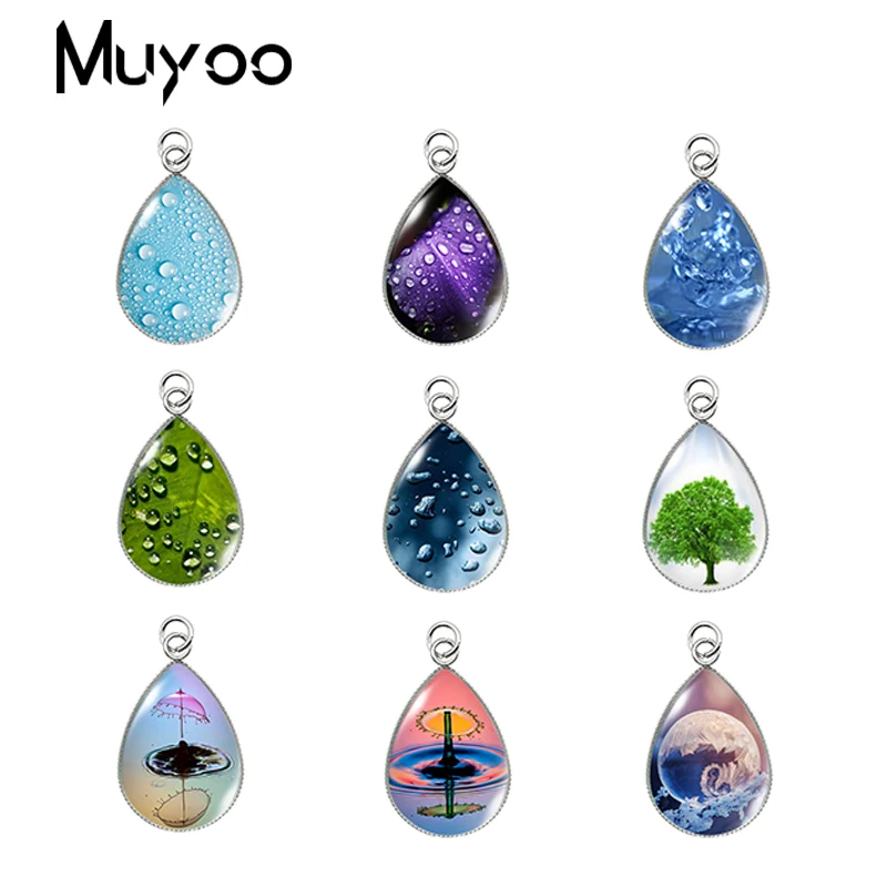 2019 новый красочный цветок спираль слеза падение стекло кабошон абстрактные