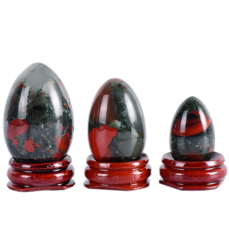 

Yoni Egg Natural Stone Massage Egg Wooden Base Blooded Stone Ball Kegel Exercise Pelvic Floor Muscle Vaginal