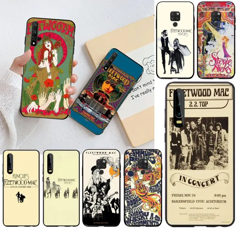 

KPUSAGRT pictorial Fleetwood Mac poster Luxury Phone Case for Huawei P40 P30 P20 lite Pro Mate 30 20 Pro P Smart 2019 prime