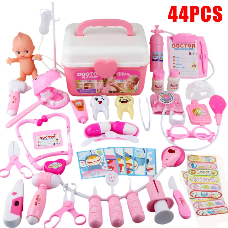 44 шт./компл. Детские ролевые игры игрушка набор притворяться доктор