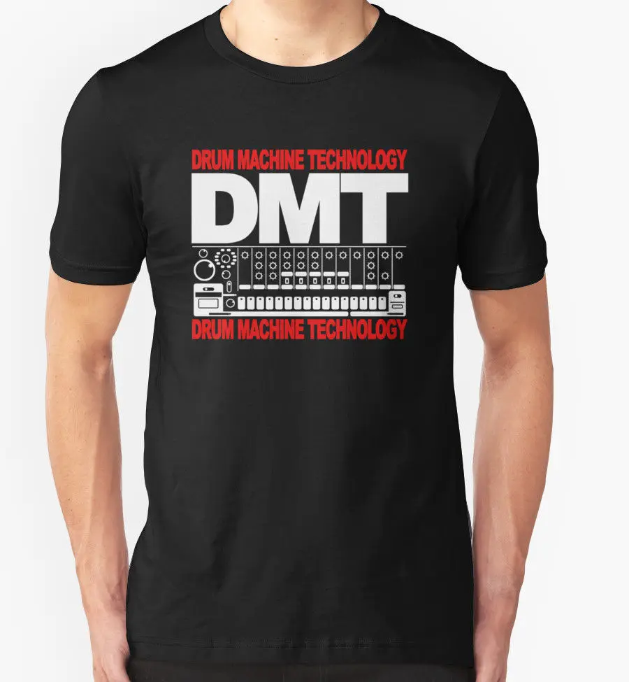 2019 горячая Распродажа 100% хлопок Dmt футболка барабанная машина технология Dj Rave