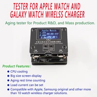 professional smart watch wireless chargers aging tester led screen for apple iwatch samsung galaxy watch power testing tools