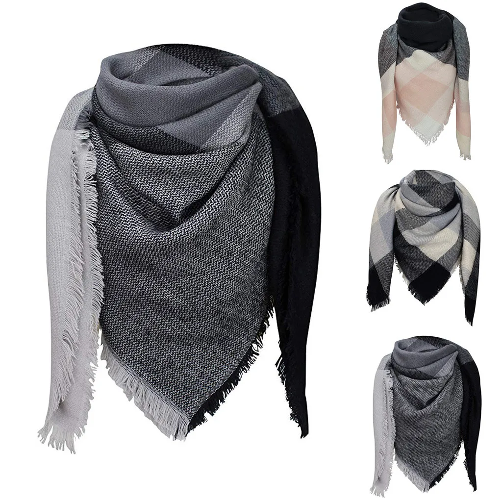 Импортные товары осень и зима новый стиль искусственный кашемир женский широкий