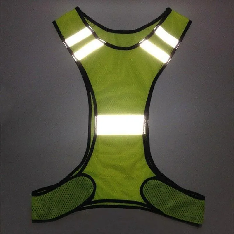 

LED Cycling Vest Cycling Reflective Vest Adjustable Safety Strap Outdoor Work Elastic Security Night Reflectiv Vest B0U9 Tr V4C8