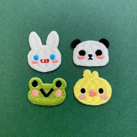 20pcslot small embroidery patch frog bunny duck panda animal clothing decoration sewing accessories craft diy applique
