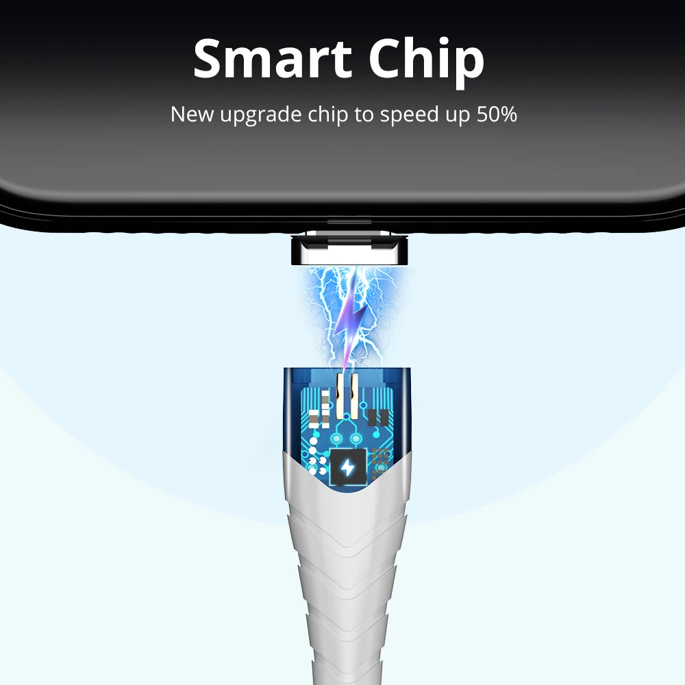 Магнитный кабель для быстрой зарядки Micro USB Type C iPhone 11 8 7 6 Xiaomi Samsung магнитное