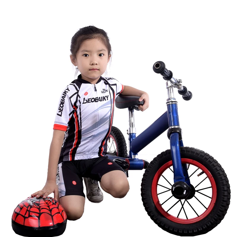 

Quick-Dry Bike Clothing Kids Summer Short Sleeve Cycling Jersey Set Children Sports Mtb Wear Ciclismo Riding Suit Girls Boys