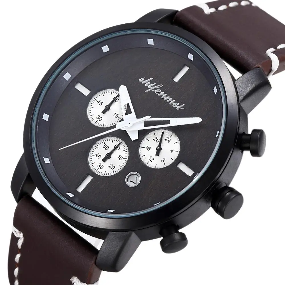 

shifenmei Mens Watches Top Brand Luxury WristWatch Quartz Clock Watch for Men Waterproof Sport Chronograph Relogio Masculino