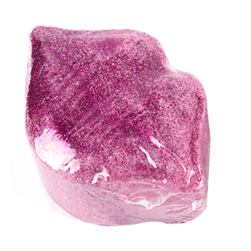 

Lip Bubble Bath Bomb Natural Fizzy for Women Releases Color, Scent, and Bubbles