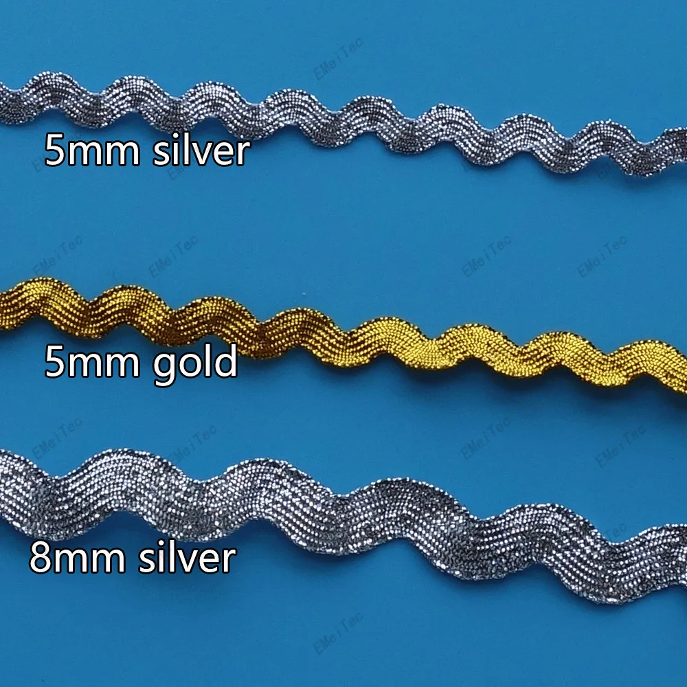 Лента Ric Rac/ Zig Zag для отделки многоцветной одежды лента Rac поделок ширина 5-6 мм 80