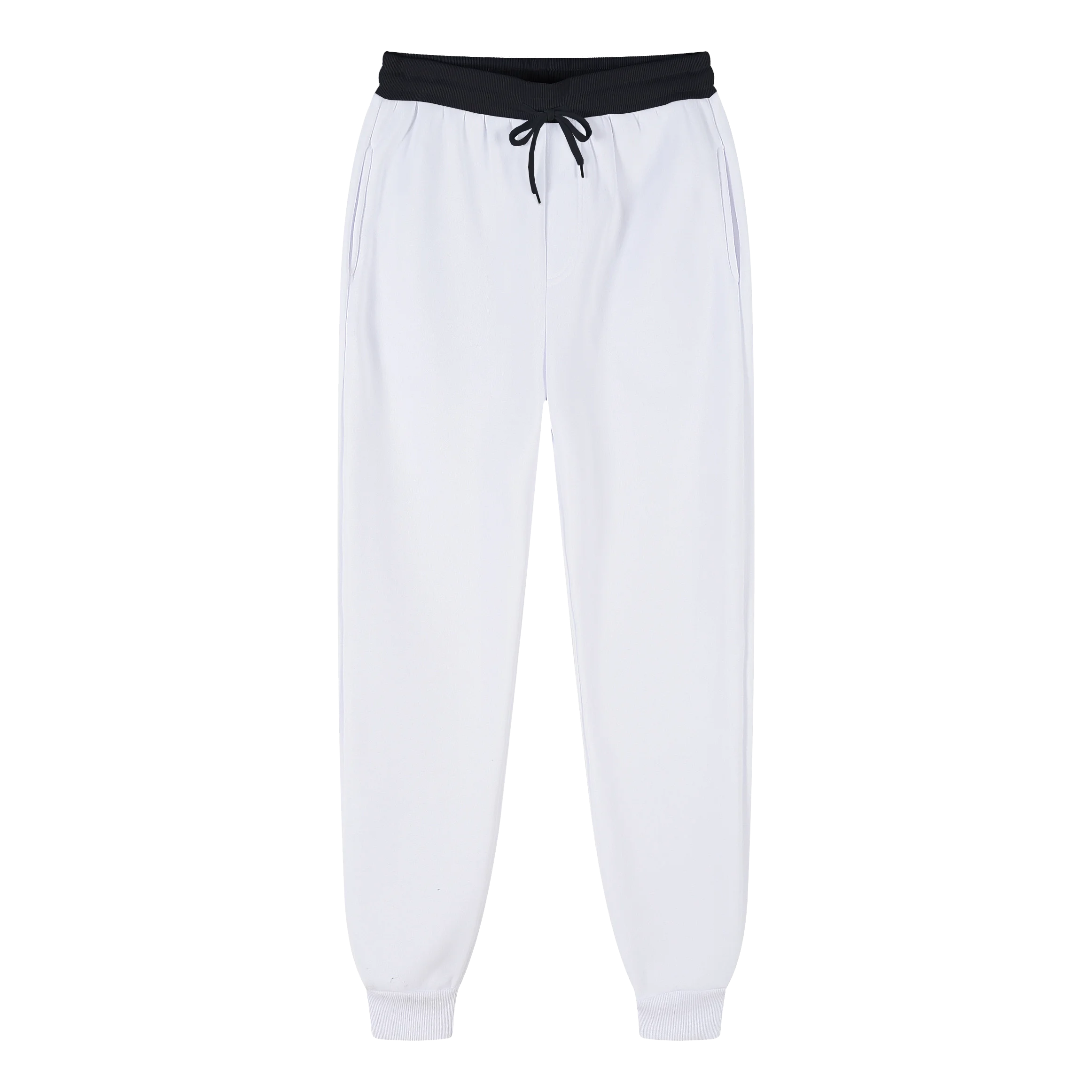 

Модные контрастные спортивные брюки с поясом и головой, мужские черно-белые модные простые брюки для влюбленных на осень и зиму, для отдыха p