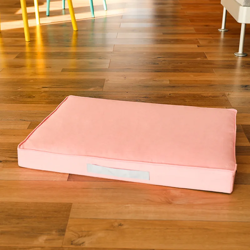 

Pink Orthopedic Foam Dog Bed for Large & X-Large Dogs with Waterproof Removable Cover, Mattress Pet Mat Bed for Dogs & Cats