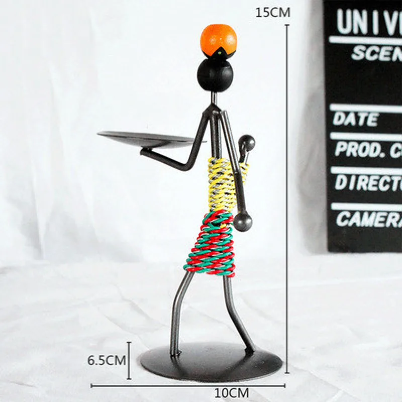 Подсвечник Железный человек в ретро-стиле украшение для креативного отдыха