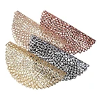 Золотые круглые изоляционные подставки для стола, подставки, подставки, Нескользящие коврики, подставки для кофе, чая, Кухонное украшение