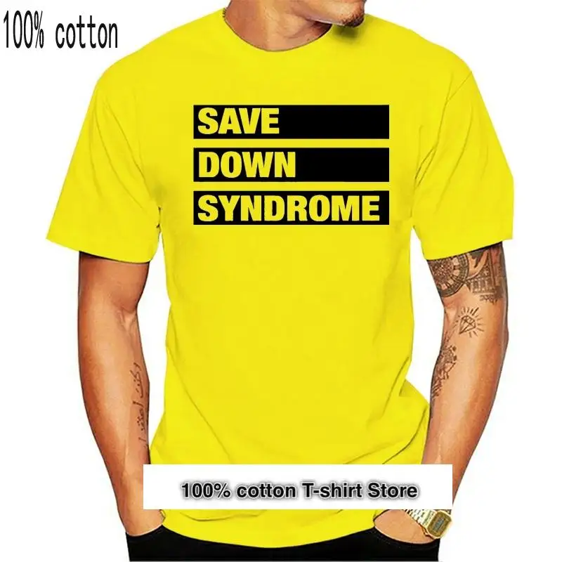 

Camiseta de manga corta para hombre, camisa con logotipo de Save Down, Unisex