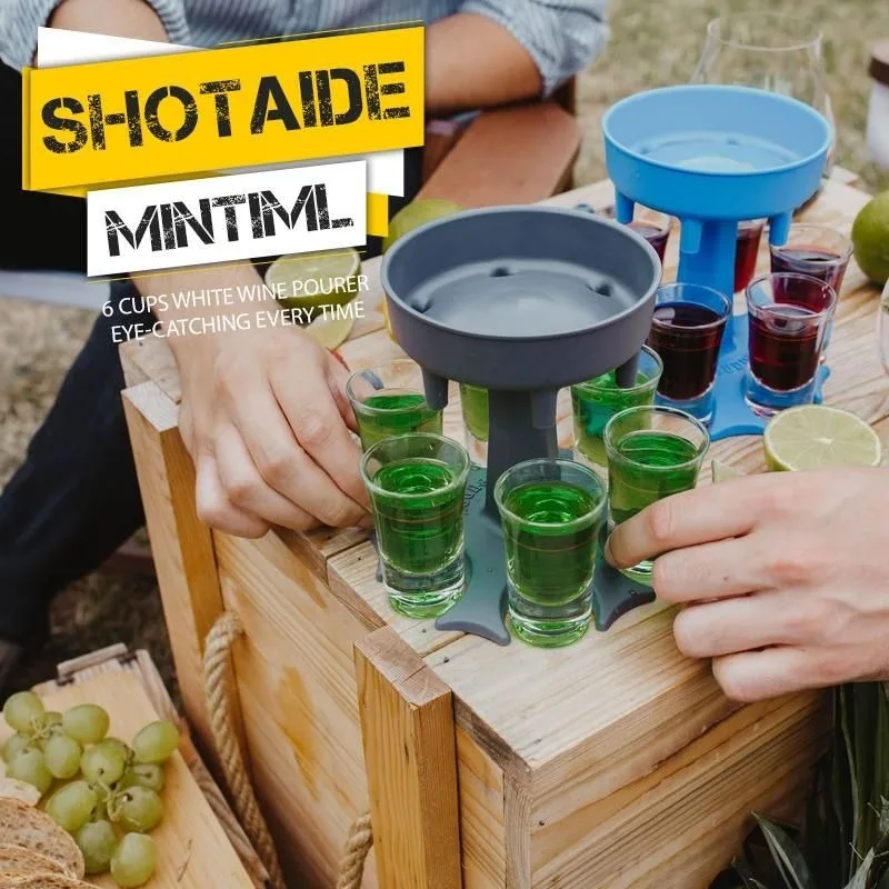 

Стеклянный дозатор и держатель для напитков, 6 шт.